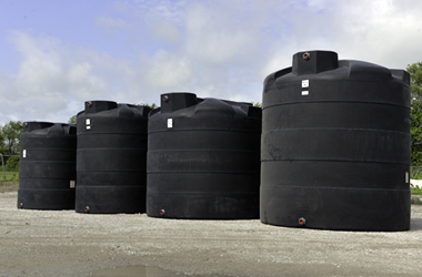 Elkhart Plastics large rotomolded water tanks