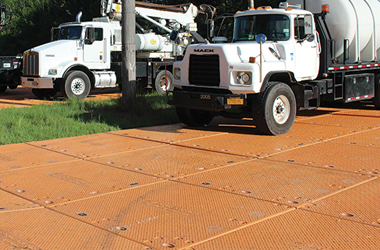 Signature Systems composite construction mats and event flooring solutions protect people, property, the environment and your company's bottom line