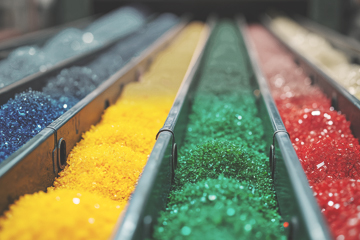 Lern more about Myers Indsutries - Plastic resin waiting to be made into products